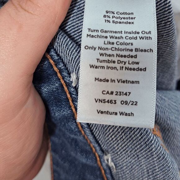 Talbots High Waist Straight Ankle Jeans in Ventura Wash size 2 - Picture 9 of 9